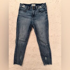 BKE Parker High Rise Ankle Skinny Jeans Distressed 31